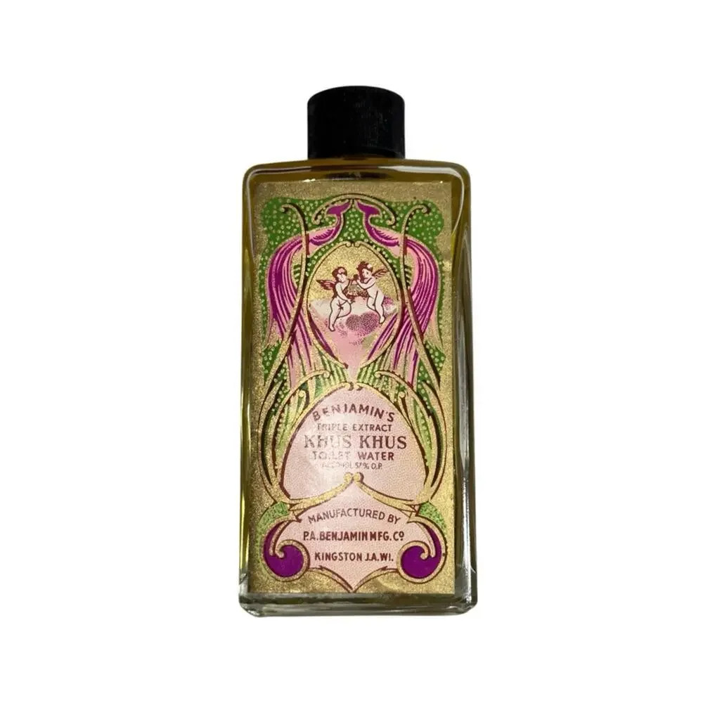 Benjamin's Vintage Triple Extract Khus Khus Toilet Water 4 fl oz Full Bottle